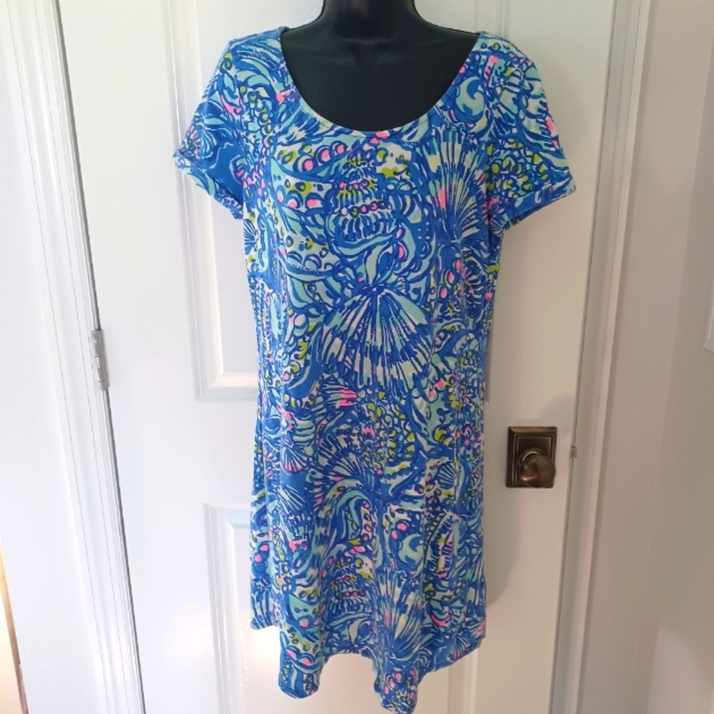 Lilly Pulitzer Seaside Beach T-shirt Dress M